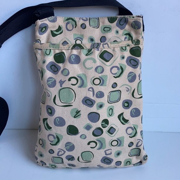 Kavu tan lavender mint green multi-color adjustable strap crossbody purse - Picture 5 of 13